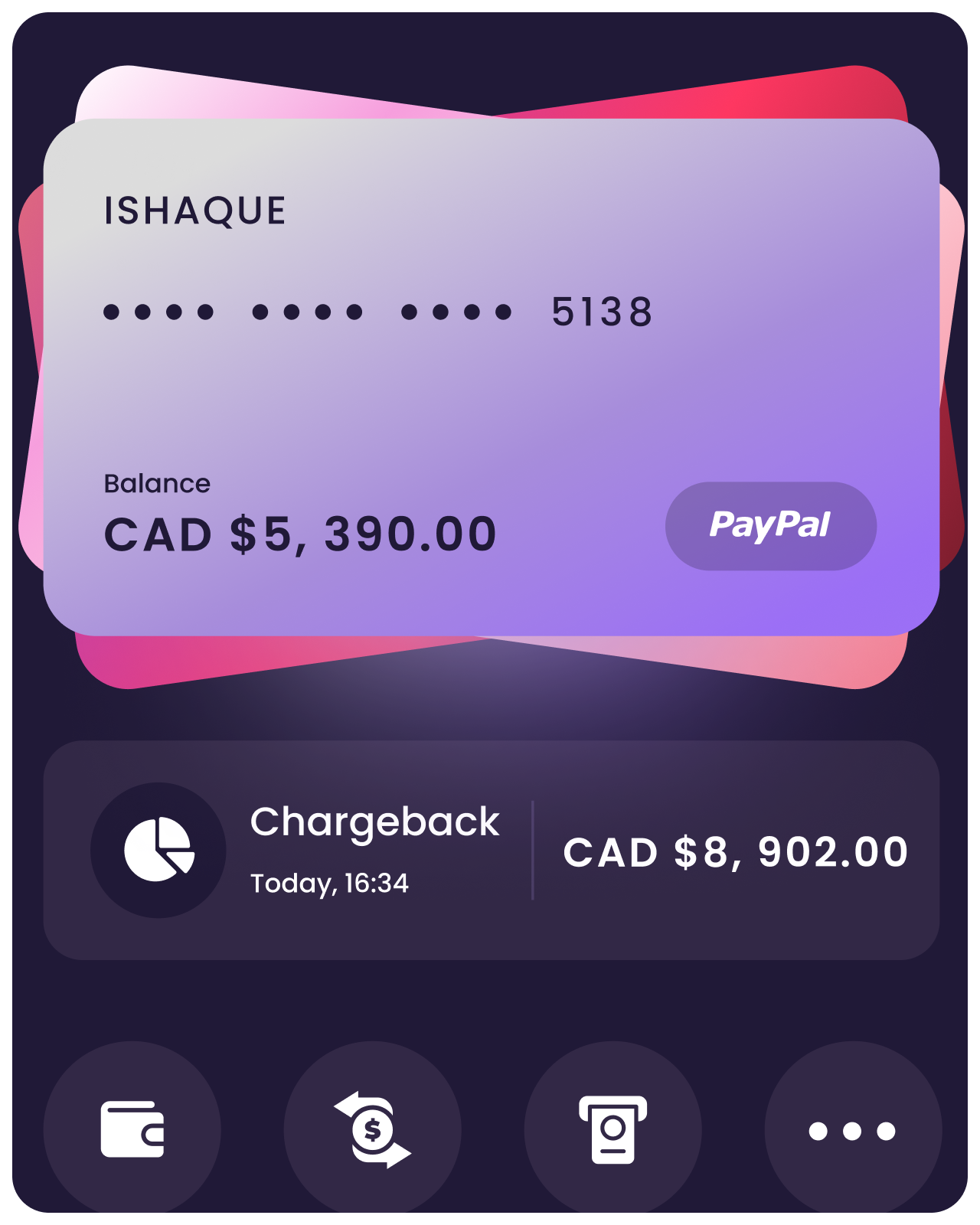 Recovered funds confirmation